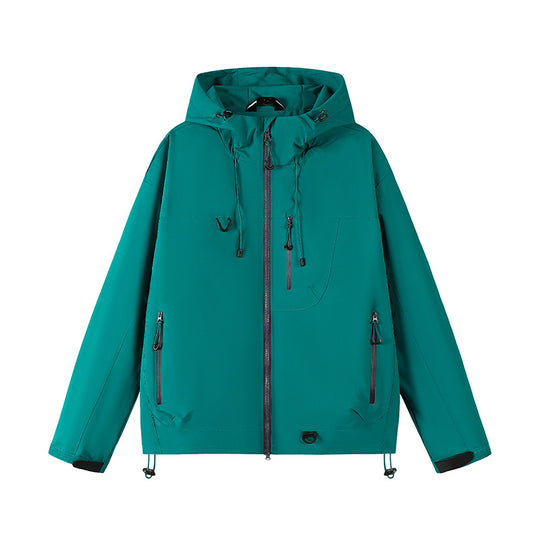 Damen funktionale Wetterjacke mit verstellbarem Kapuzensystem und atmungsaktiven Eigenschaften R&B