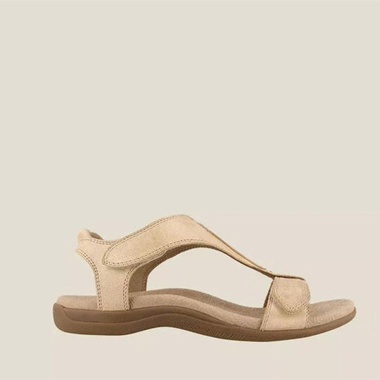 Damen Komfortable Sandalen mit verstellbaren Riemen und ergonomischem Fußbett R&B