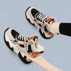 Damen modische Winter Sneakers mit kuscheligem Innenfutter und rutschfester Sohle R&B