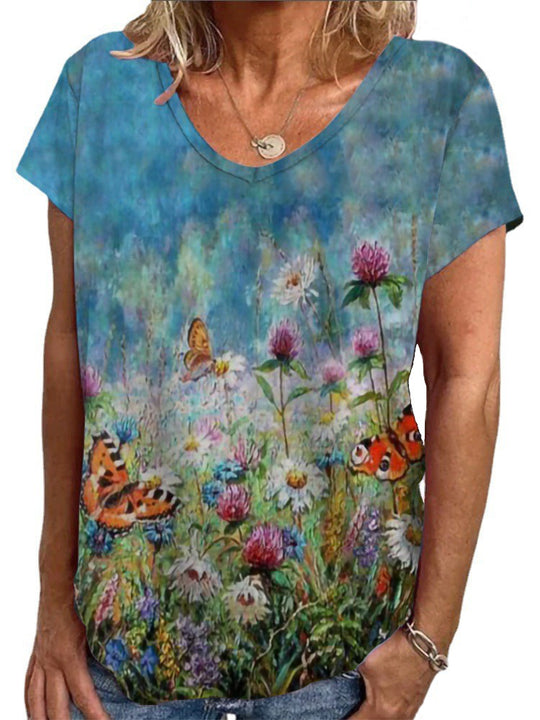 Damen Lockere Bluse mit buntem Paisleymuster R&B