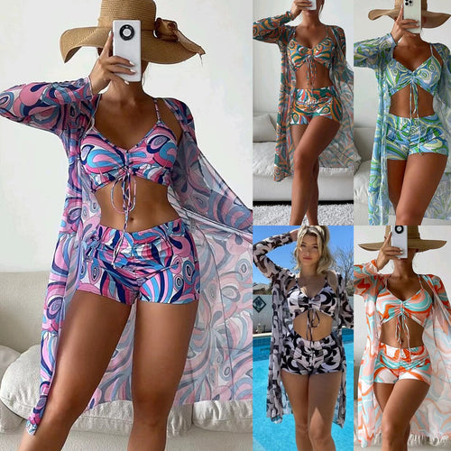 Damen Strandsetter-Set mit modischem Wickeldesign R&B