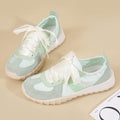 Damen Sneakers mit glänzenden Schnürsenkeln und atmungsaktivem Mesh-Obermaterial R&B