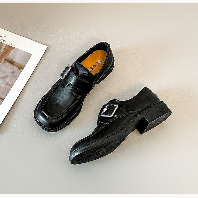 Damen elegante Schnürschuhe mit modischem Schnallen-Detail R&B