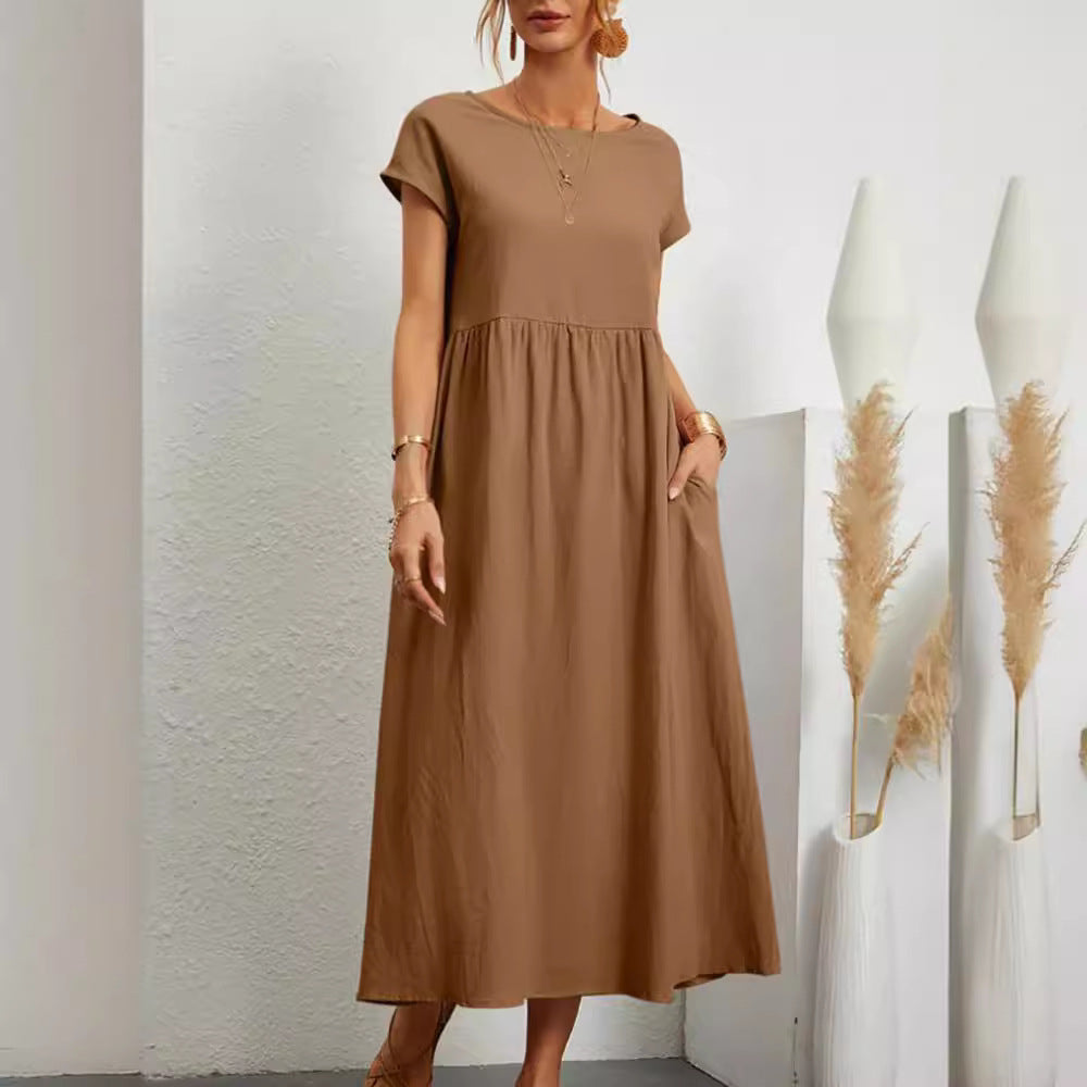 Damen Maxikleid aus leichtem, luftdurchlässigem Stoff R&B