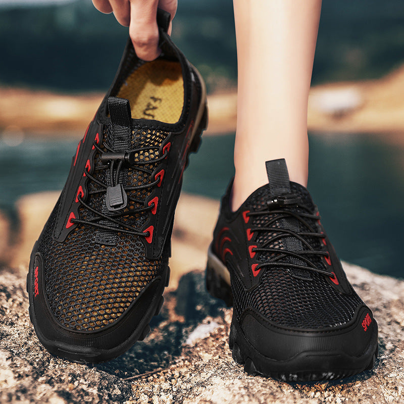 Damen Sportliche Mesh-Sneaker mit rutschfestem Profil R&B