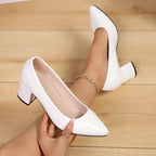 Damen elegante Hochheellack-Pumps R&B