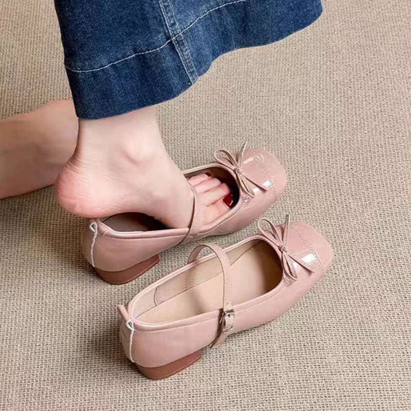 Damen Ballerinas mit dekorativem Riemchen und moderner Schleifenapplikation R&B