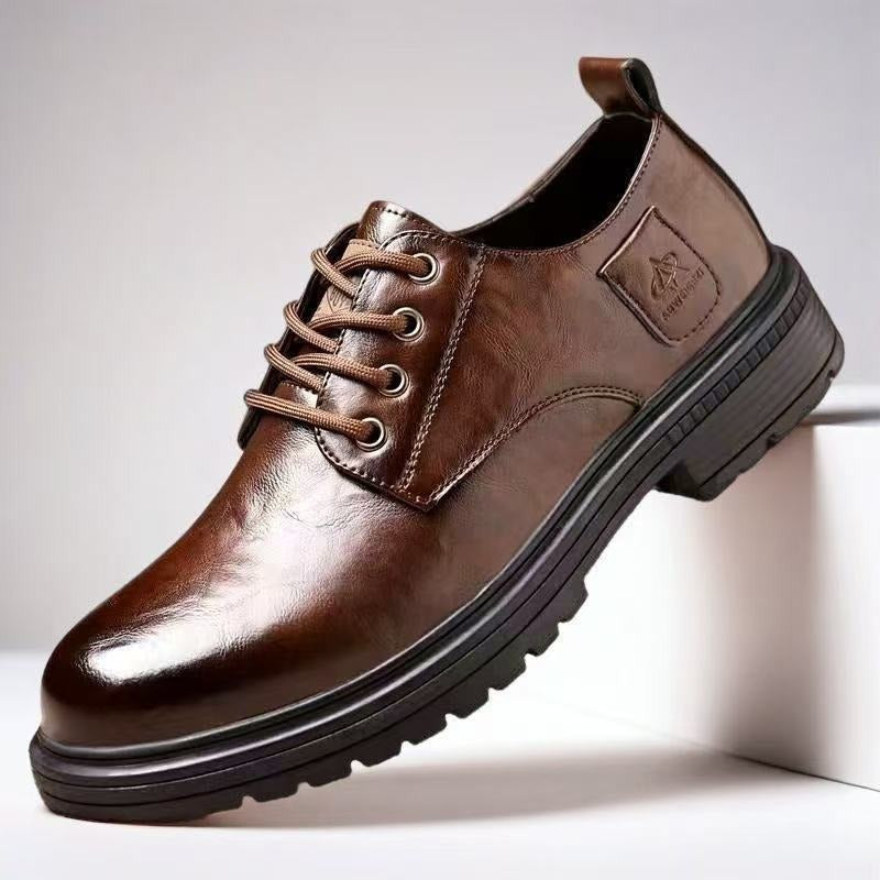 Herren Elegante Schnürschuhe mit hochwertigem Leder und rutschfester Sohle