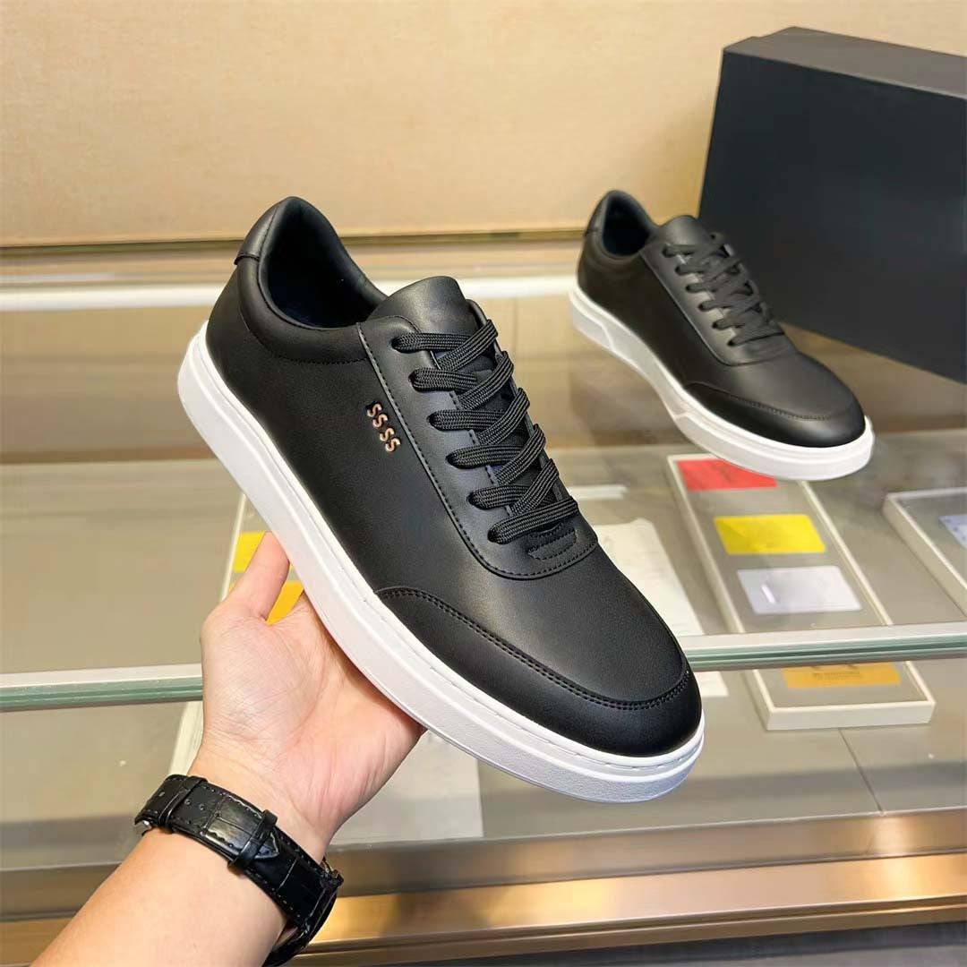 Damen modische Sneakers aus hochwertigem Leder mit komfortablem perforiertem Design R&B
