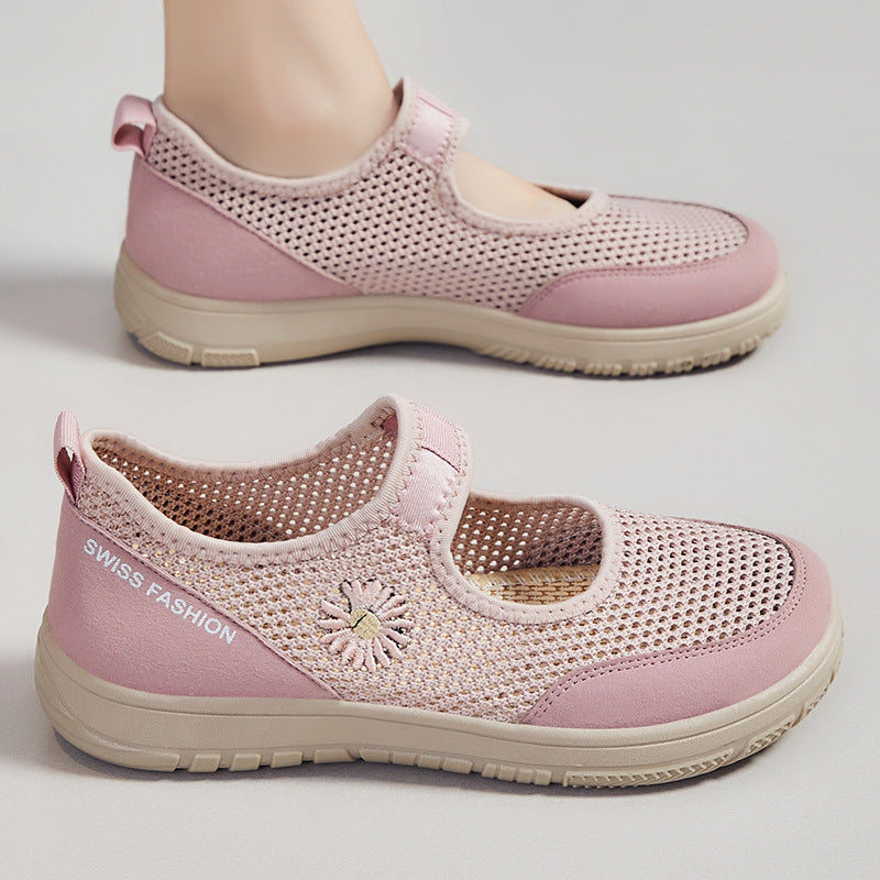 Damen Bequeme und luftige Freizeitschuhe mit verstellbarem Riemen R&B