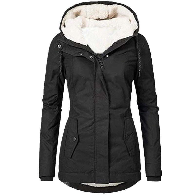 Damen warme Outdoor-Jacke mit kuscheligem Futter R&B