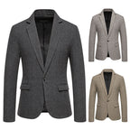 Herren eleganter Blazer mit feinem Karomuster