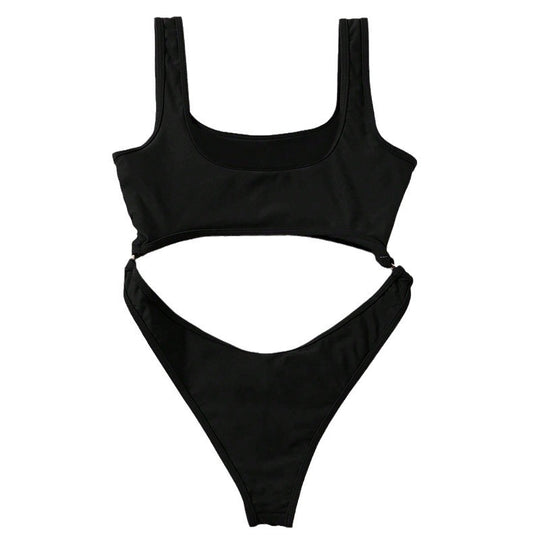 Damen Einteiler Badeanzug mit innovativem Cut-Out-Design R&B