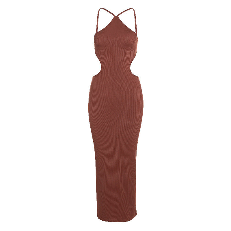 Damen Maxi Kleid mit modischem Cut-Out R&B