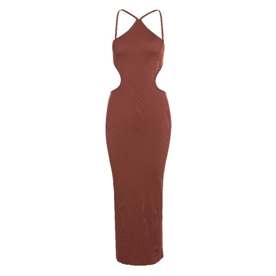 Damen Maxi Kleid mit modischem Cut-Out R&B