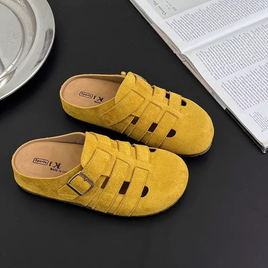 Damen Clogs mit modischem Riemendesign und weichem Innenfutter R&B