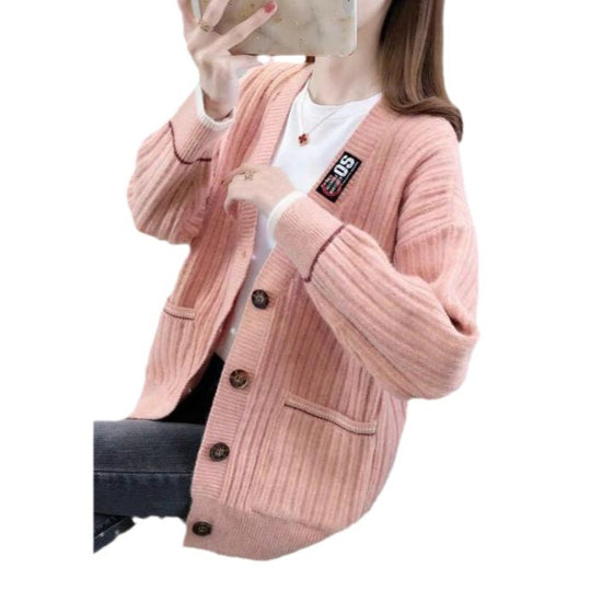Damen Strickjacke mit strukturiertem Rippmuster und praktischen Taschen R&B