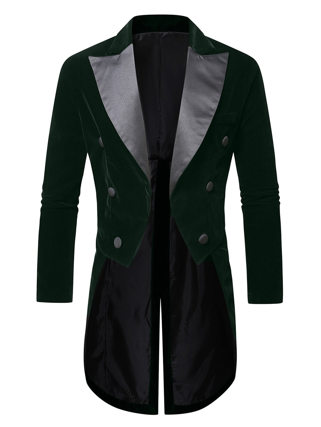 Herren eleganter Samtblazer mit modernem Schnitt und glänzenden Details R&B