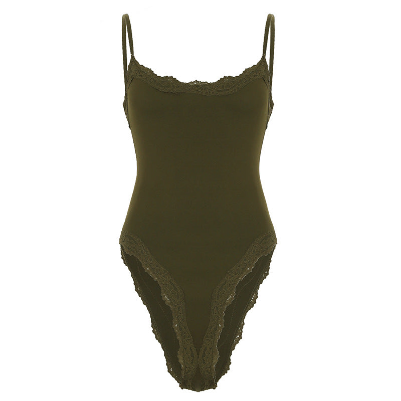 Damen Body mit eleganten Spitzendetails R&B