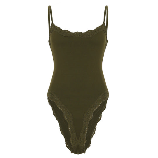 Damen Body mit eleganten Spitzendetails R&B