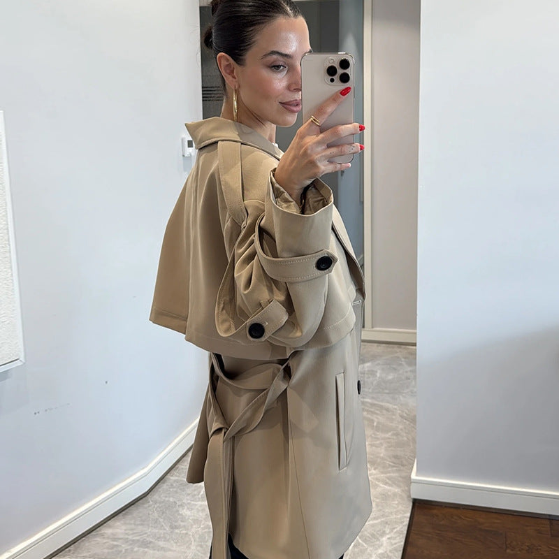 Damen Modischer Oversize-Trenchcoat R&B