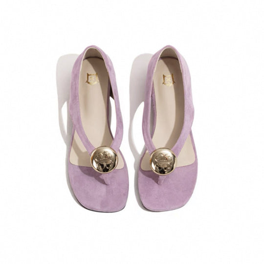 Damen Sandalen mit modischem Gold-Detail und ergonomischer Sohle R&B