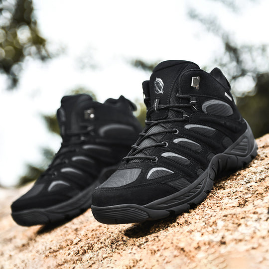 Damen Hochwertige Outdoor-Schnürboots mit wasserabweisendem Obermaterial und rutschfester Sohle R&B