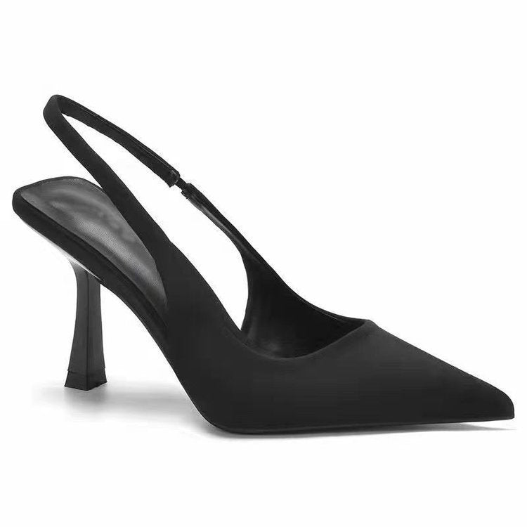 Damen elegante Slingback-Pumps mit spitzem Zehenbereich und hohem Absatz R&B