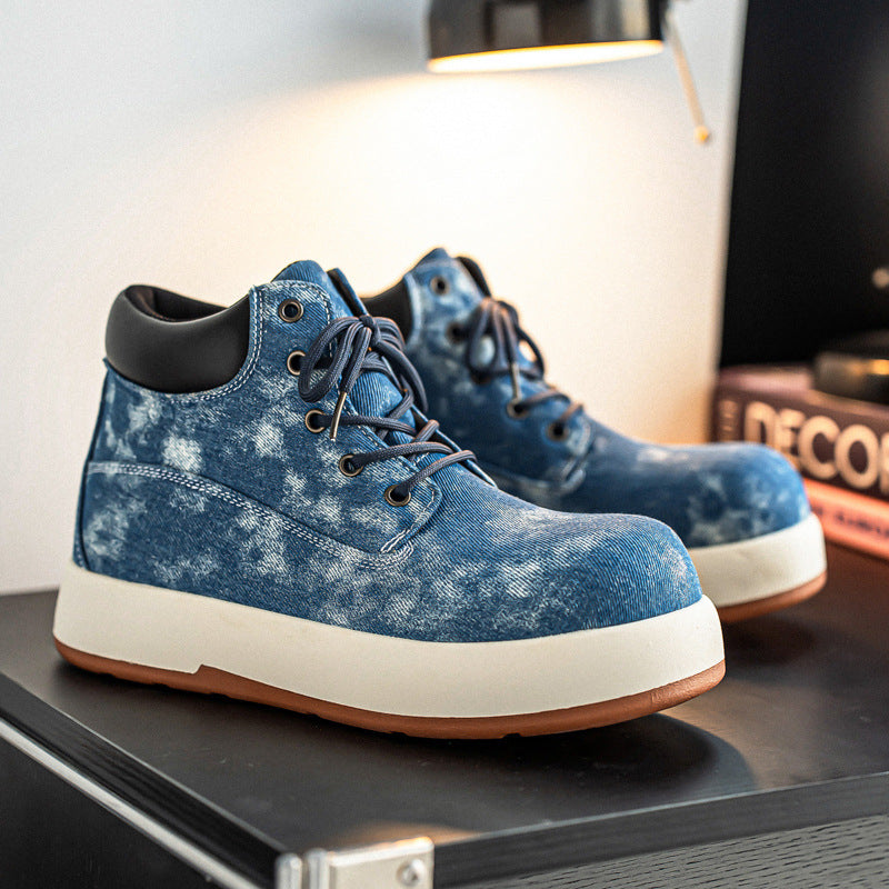 Damen Hochwertige Denim-Boots mit rutschfester Sohle und atmungsaktivem Innenfutter R&B