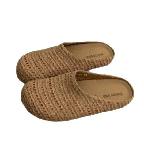 Damen bequeme Slipper aus atmungsaktivem Textilmaterial R&B