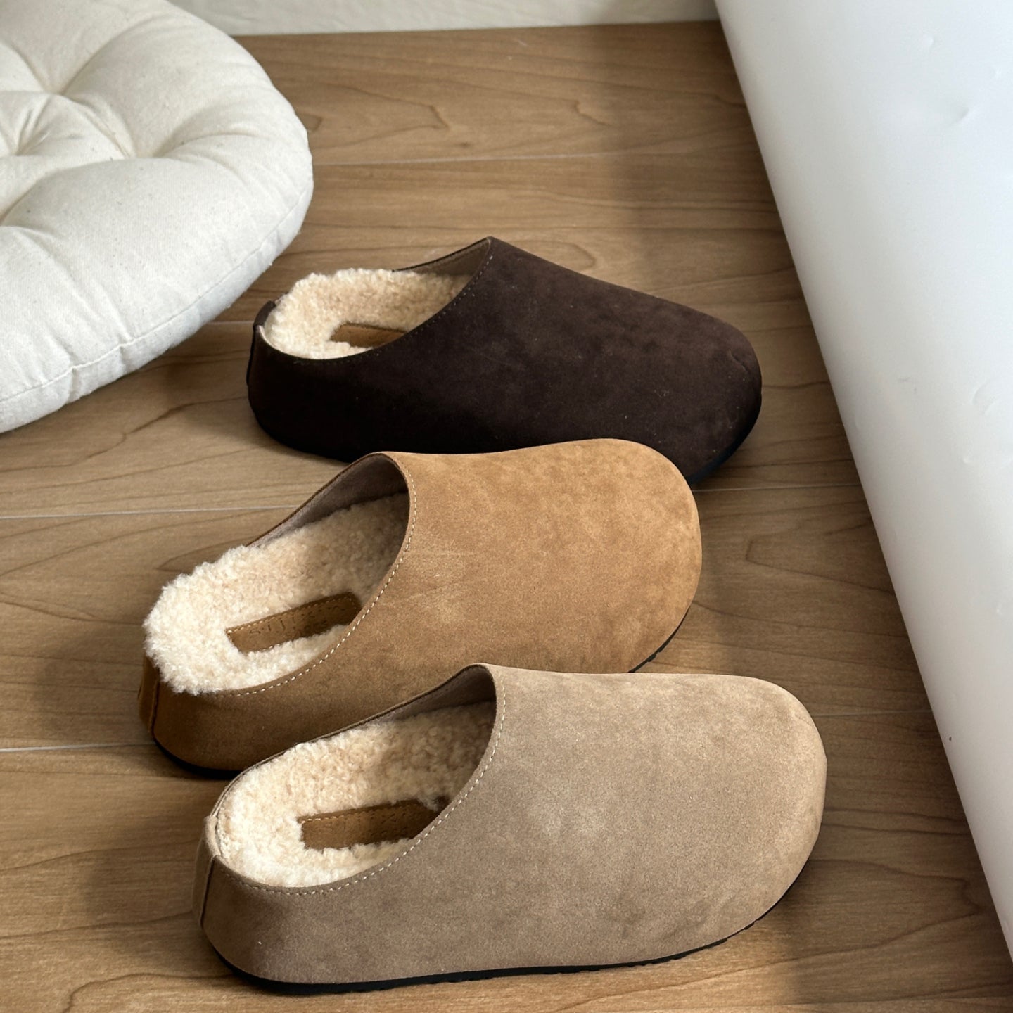 Damen Kuschelige Hausschuhe mit flauschigem Innenfutter und rutschfester Sohle R&B