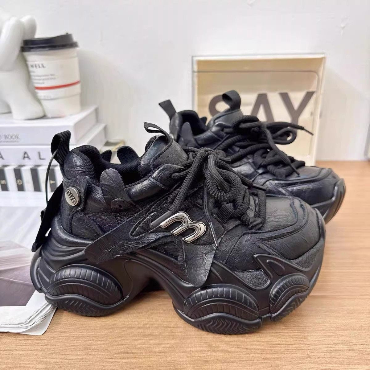 Damen Trendige Chunky Sneakers mit atmungsaktiver Mesh-Oberfläche und innovativer Dämpfung