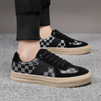 Damen Sneakers mit innovativem Karo-Design und rutschfester Sohle R&B