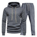 Herren Fitness-Hoodie und Jogginghose Set mit strukturiertem Design R&B