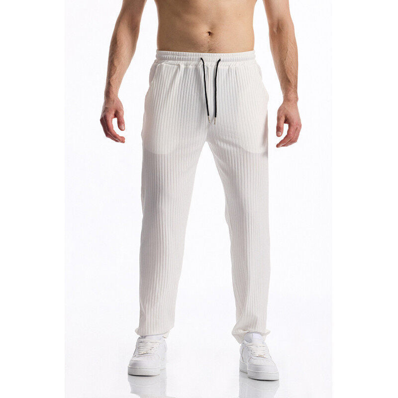 Herren Bequeme Freizeithose mit elastischem Bund und strukturiertem Design R&B