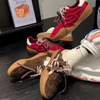 Damen modische Sneaker mit glänzenden Akzenten R&B