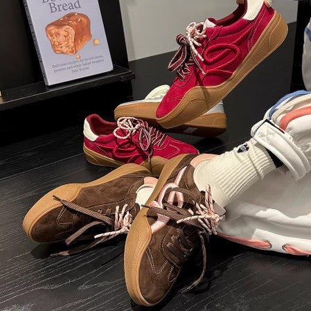 Damen modische Sneaker mit glänzenden Akzenten R&B