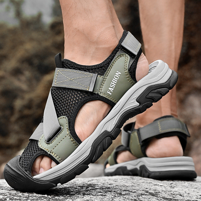 Damen Atmungsaktive Sport-Sandalen mit rutschfester Sohle und verstellbaren Riemen R&B