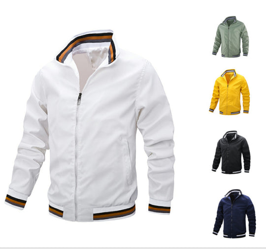 Herren elegante Bomberjacke mit stark isolierendem Innenfutter R&B