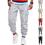 Herren Cargohose mit seitlichen Taschen und elastischem Bund R&B