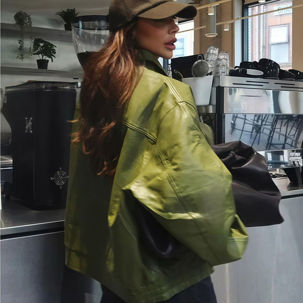 Damen lässige Oversized-Jacke R&B