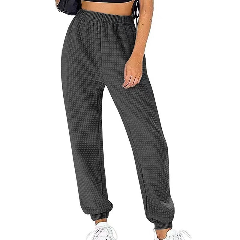 Damen Freizeit-Hose mit strukturiertem Stoff und elastischem Bund R&B