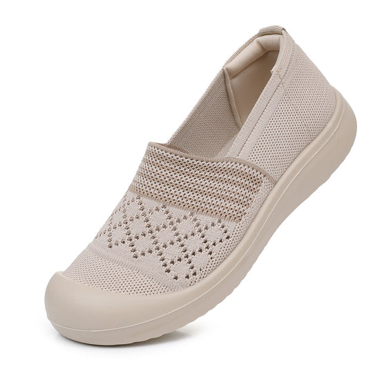 Damen Atmungsaktive und komfortable Slip-On Schuhe mit elastischem Einsatz R&B