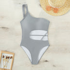 Damen Einteiliger Badeanzug mit asymmetrischem Schnitt und trendigen Cut-Outs R&B