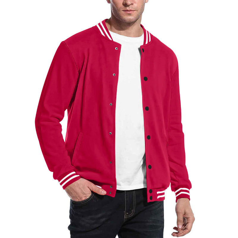 Herren Sport-Jacke im College-Stil mit praktischen Taschen und modernem Schnitt
