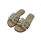 Damen Perlenbesetzte Sommerschuhe