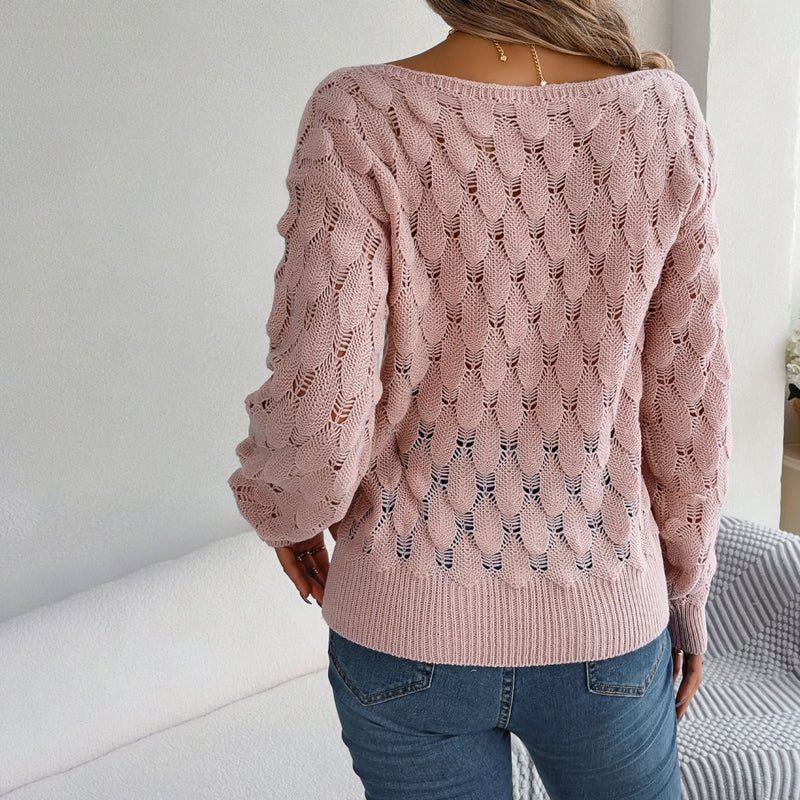 R&B | Hohlstrickpullover Mit Feinem Detailmuster
