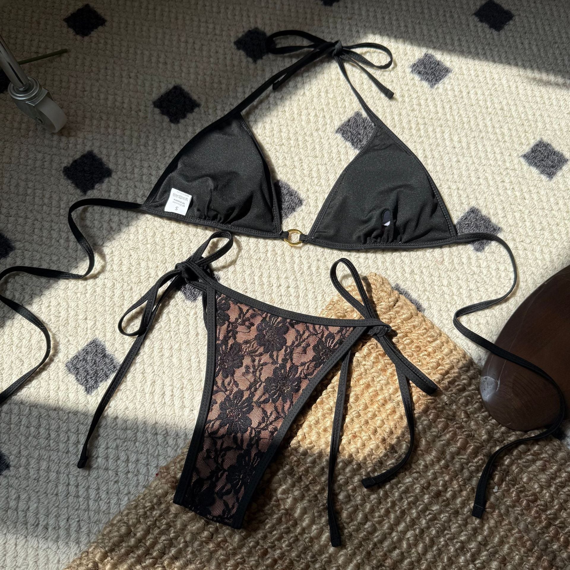 Damen raffinierter Spitzen-Bikini R&B