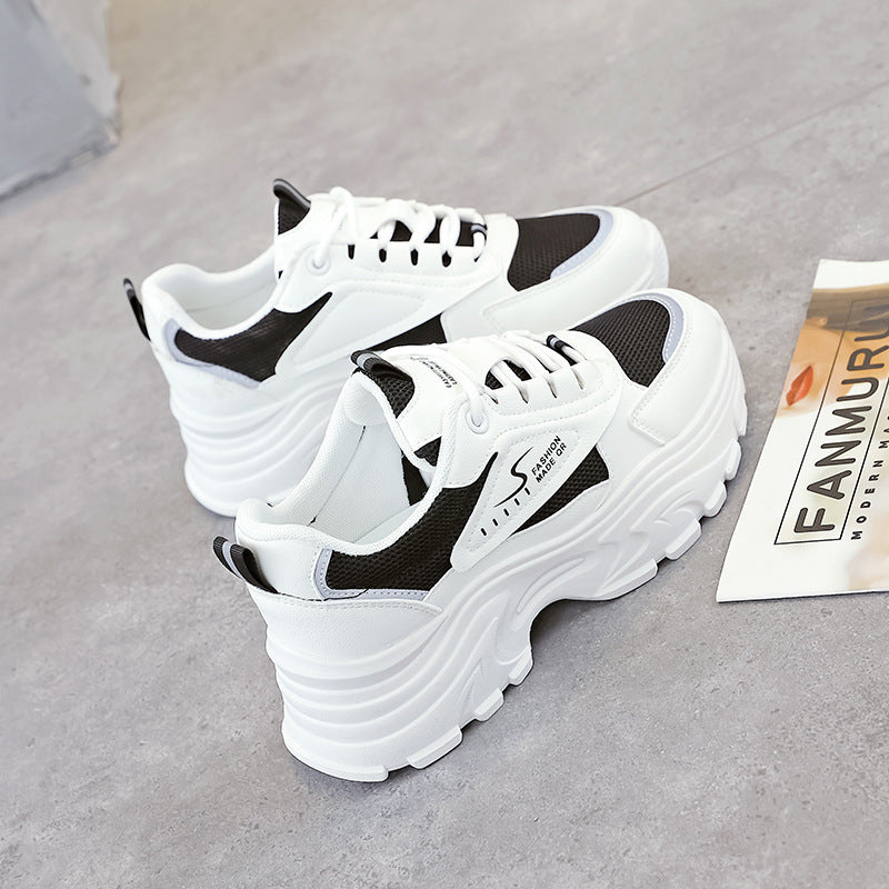 Damen Chunky Sneakers mit atmungsaktivem Obermaterial und stoßdämpfender Sohle R&B