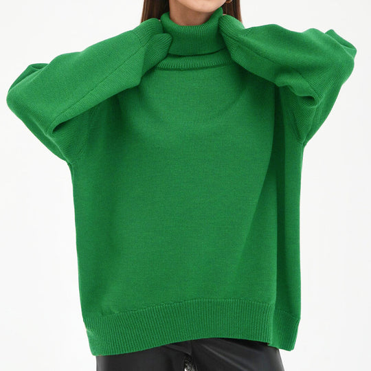 Damen Oversized Rollkragenpullover mit Rippstruktur R&B